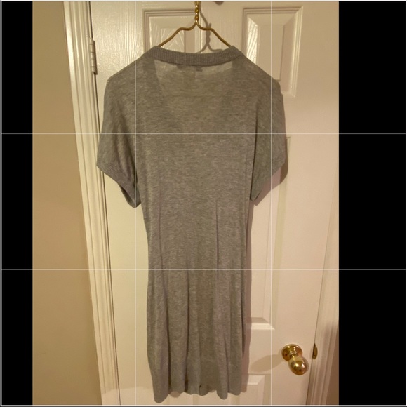 MARCIANO SHORT SLEEVED LONG GREY CARDIGAN - Picture 2 of 5